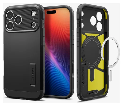 Spigen Tough Armor T MagFit iPhone 17 Pro Hoesje MagSafe Back Cover Zwart afbeelding 14