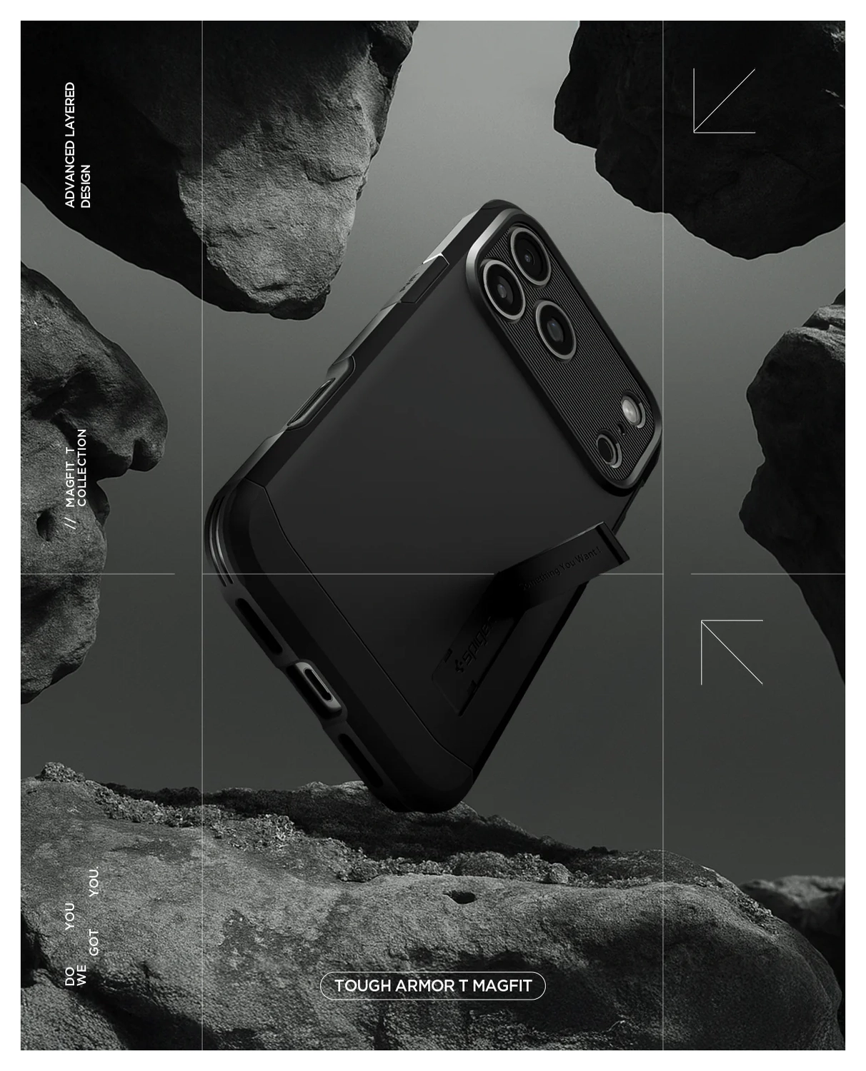 Spigen Tough Armor T MagFit iPhone 17 Pro Hoesje MagSafe Back Cover Zwart afbeelding 2