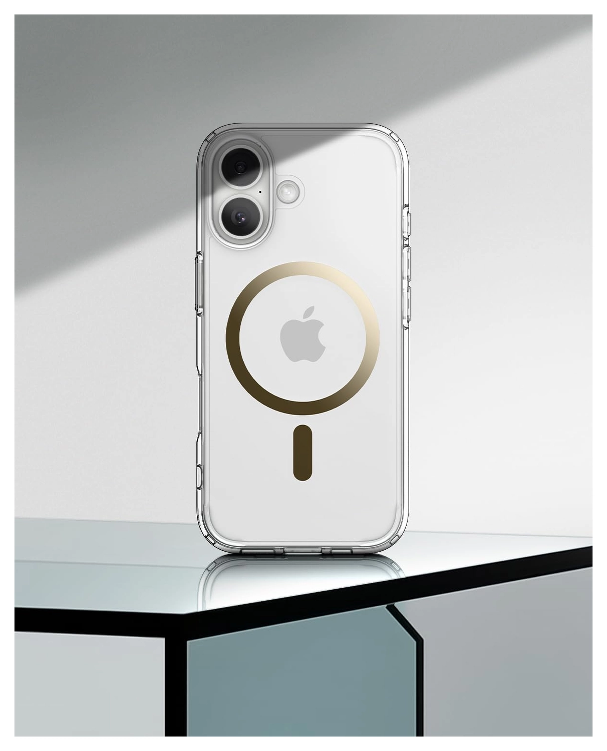 Spigen Ultra Hybrid MagFit Apple iPhone 17 Hoesje MagSafe Transparant Goud afbeelding 7