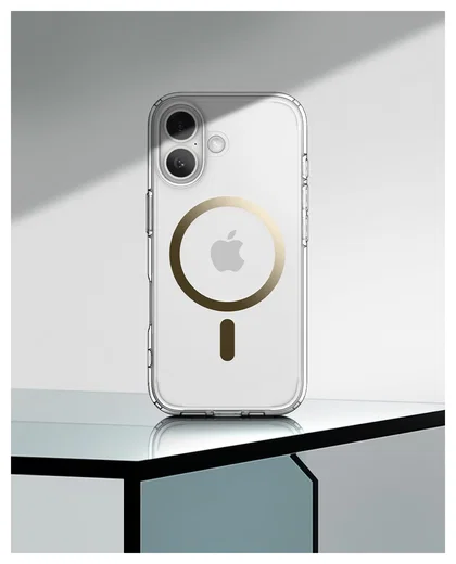 Spigen Ultra Hybrid MagFit Apple iPhone 17 Hoesje MagSafe Transparant Goud afbeelding 7