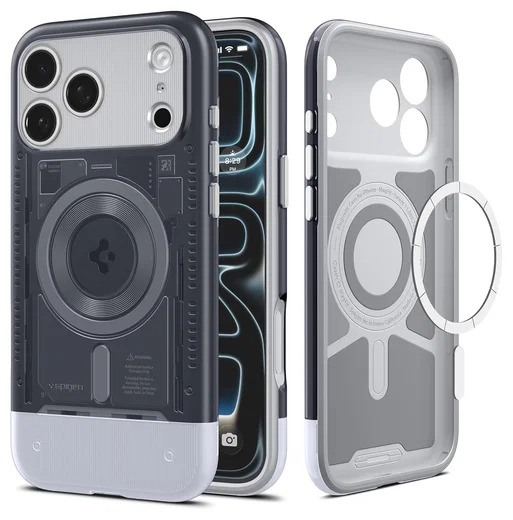 Spigen Classic C1 MagFit iPhone 17 Pro Hoesje MagSafe Grijs afbeelding 1