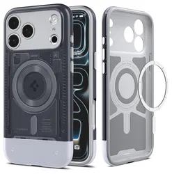 Spigen Classic C1 MagFit iPhone 17 Pro Hoesje MagSafe Grijs afbeelding