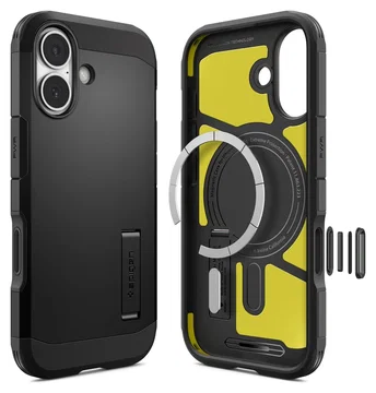Spigen Tough Armor T Apple iPhone 17 Hoesje MagSafe Back Cover Zwart