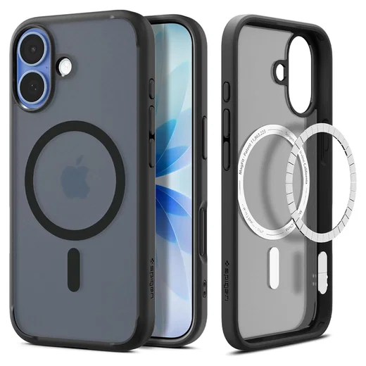 Spigen Ultra Hybrid MagFit Apple iPhone 17 Hoesje MagSafe Frost Zwart afbeelding 1