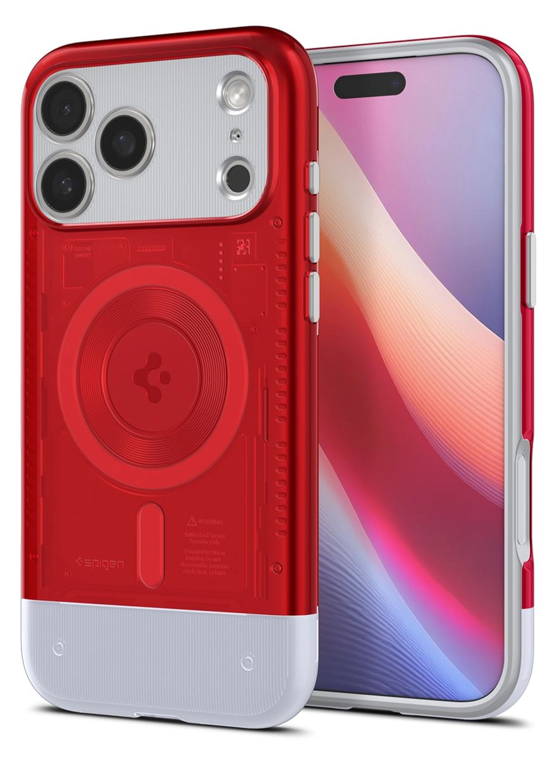 Spigen Classic C1 MagFit iPhone 17 Pro Max Hoesje MagSafe Rood afbeelding 1