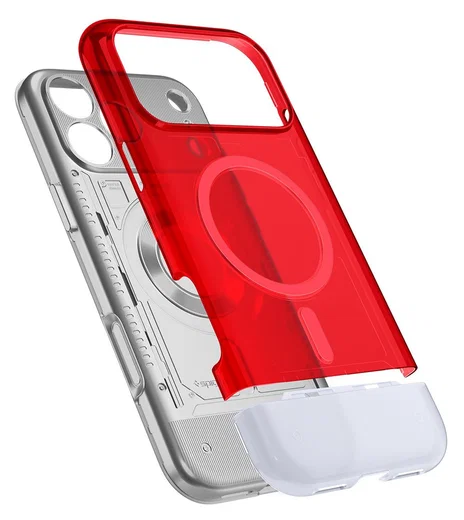 Spigen Classic C1 MagFit iPhone 17 Pro Max Hoesje MagSafe Rood afbeelding 6