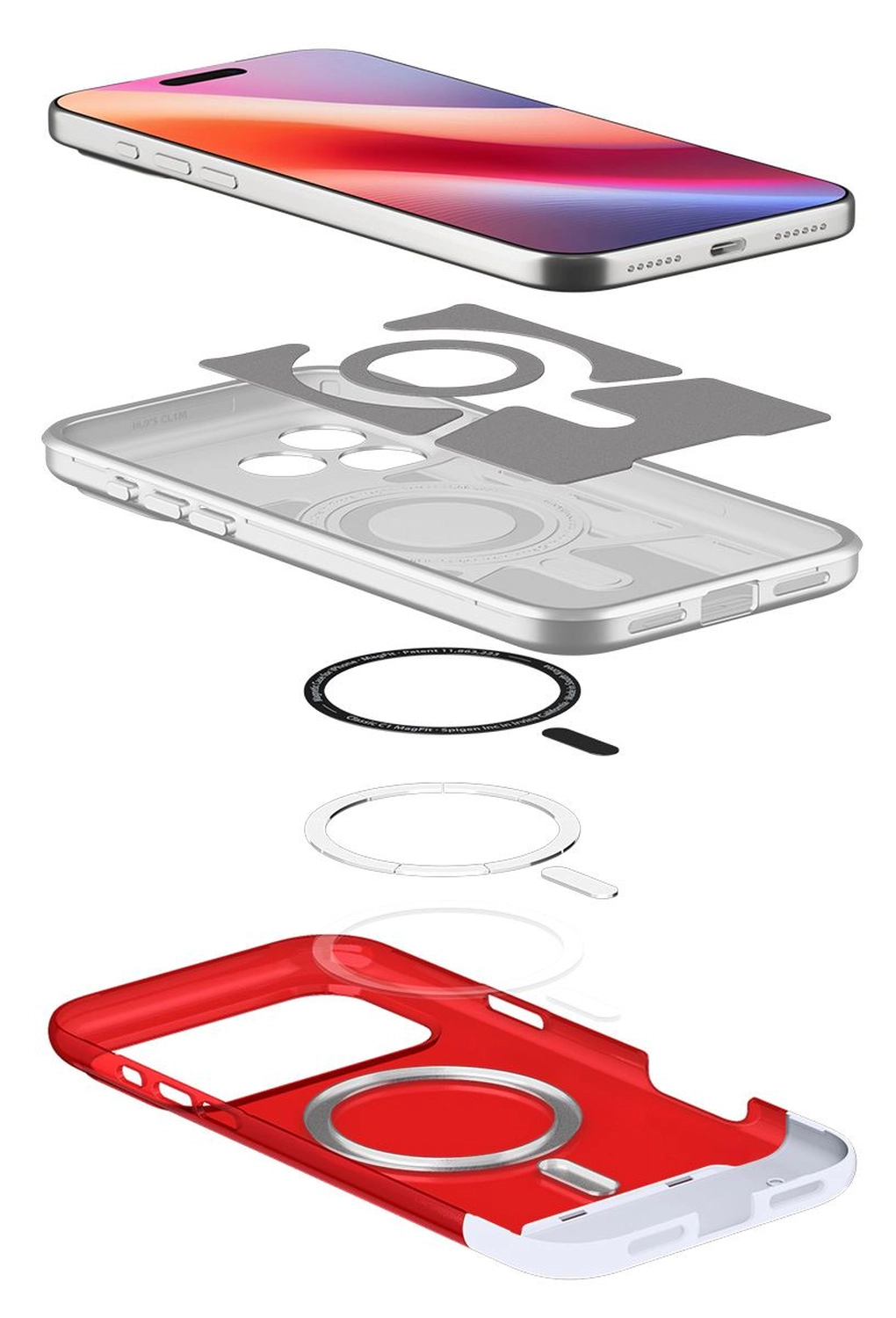 Spigen Classic C1 MagFit iPhone 17 Pro Max Hoesje MagSafe Rood afbeelding 8