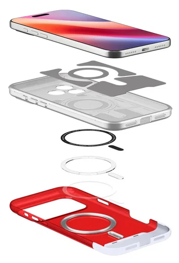 Spigen Classic C1 MagFit iPhone 17 Pro Max Hoesje MagSafe Rood afbeelding 8