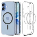 Spigen Ultra Hybrid MagFit Apple iPhone 17 Hoesje MagSafe Transparant Grijs