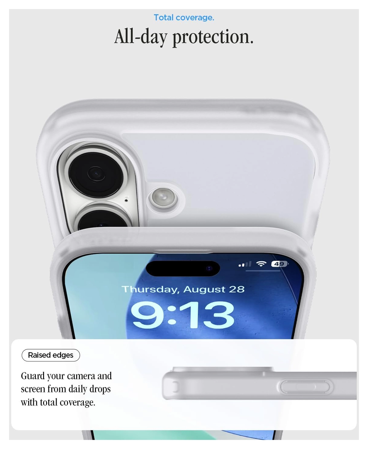 Spigen Ultra Hybrid MagFit Apple iPhone 17 Hoesje MagSafe Classic Zilver afbeelding 4