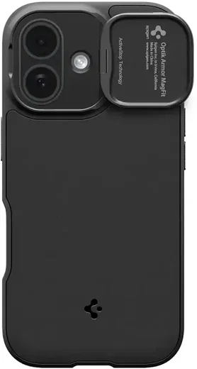Spigen Optik Armor MagSafe Apple iPhone 17 Hoesje Camera Slider Zwart afbeelding 2