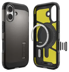 Spigen Tough Armor T Apple iPhone 17 Hoesje MagSafe Back Cover Gunmetal afbeelding