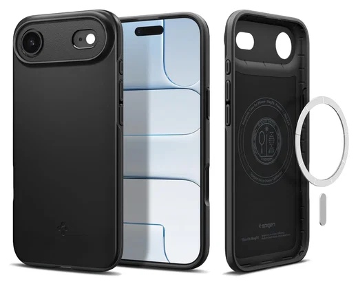Spigen Thin Fit MagFit iPhone Air Hoesje MagSafe Back Cover Zwart afbeelding 1
