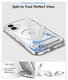 Spigen Ultra Hybrid S MagFit Apple iPhone 17 Hoesje Back Cover Transparant Wit afbeelding 2