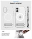 Spigen Ultra Hybrid S MagFit Apple iPhone 17 Hoesje Back Cover Transparant Wit afbeelding 4