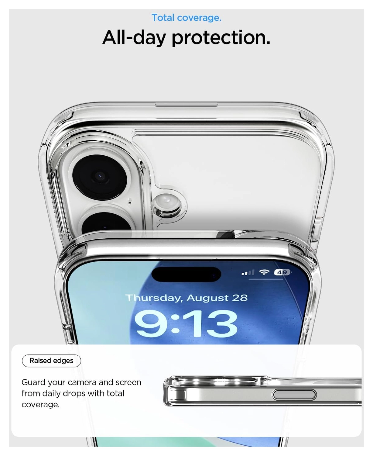 Spigen Ultra Hybrid S MagFit Apple iPhone 17 Hoesje Back Cover Transparant Wit afbeelding 5