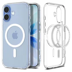 Spigen Ultra Hybrid MagFit Apple iPhone 17 Hoesje MagSafe Transparant Wit afbeelding