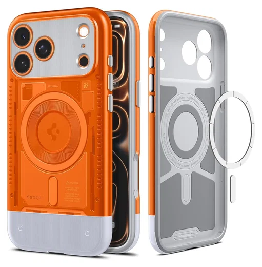 Spigen Classic C1 MagFit iPhone 17 Pro Hoesje MagSafe Oranje afbeelding 1