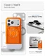 Spigen Classic C1 MagFit iPhone 17 Pro Hoesje MagSafe Oranje afbeelding 2