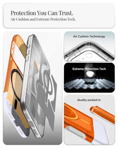 Spigen Classic C1 MagFit iPhone 17 Pro Hoesje MagSafe Oranje afbeelding 5