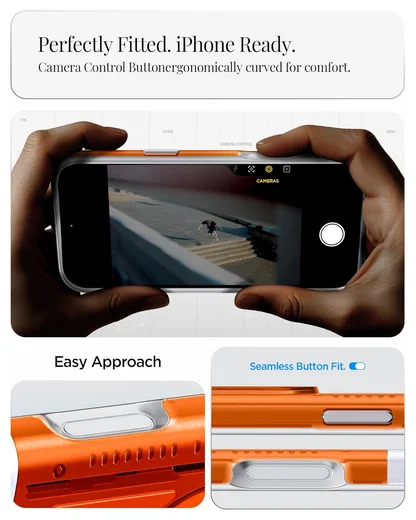 Spigen Classic C1 MagFit iPhone 17 Pro Hoesje MagSafe Oranje afbeelding 7