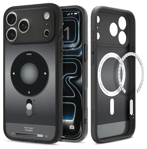 Spigen Ultra Hybrid MagFit iPhone 17 Pro Hoesje MagSafe Classic Zwart afbeelding 1