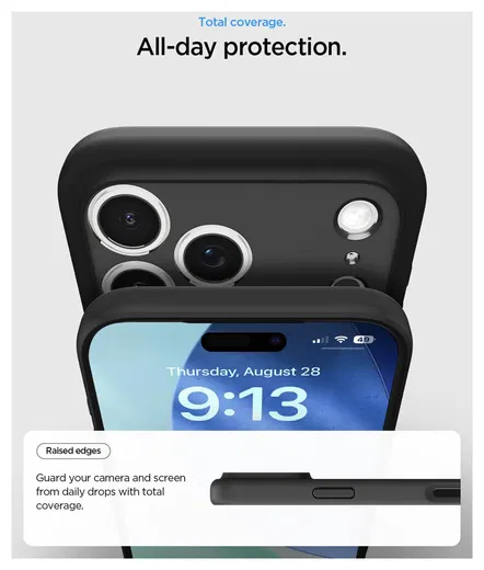 Spigen Ultra Hybrid Apple iPhone 17 Pro Max Hoesje Back Cover Matte Zwart afbeelding 5