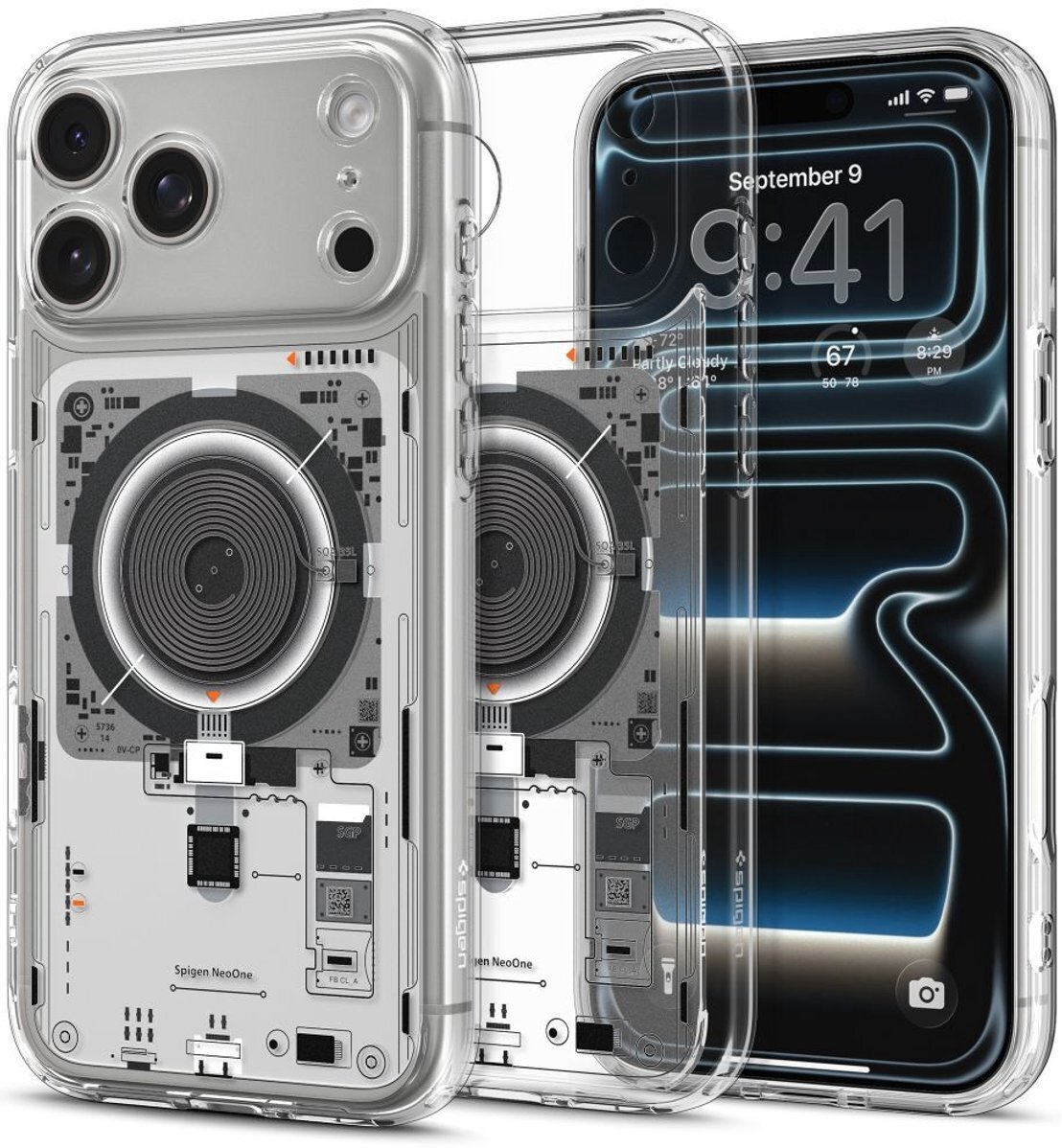Spigen Ultra Hybrid MagFit iPhone 17 Pro Hoesje MagSafe Zero One Titanium afbeelding 2