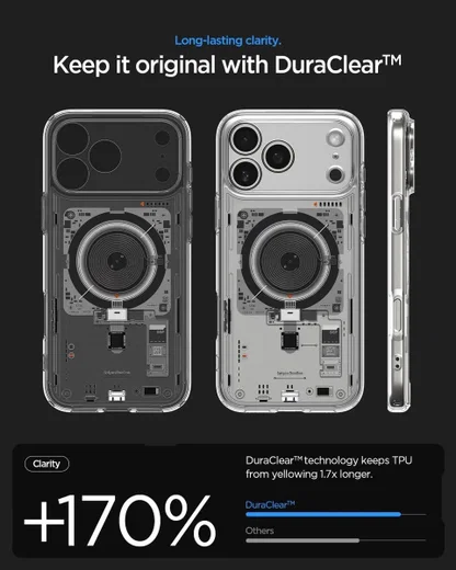 Spigen Ultra Hybrid MagFit iPhone 17 Pro Hoesje MagSafe Zero One Titanium afbeelding 8