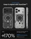 Spigen Ultra Hybrid MagFit iPhone 17 Pro Hoesje MagSafe Zero One Titanium afbeelding 8
