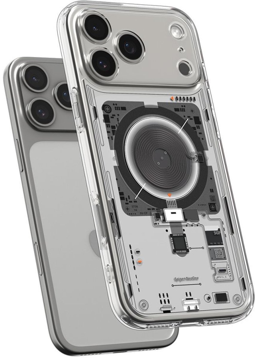 Spigen Ultra Hybrid MagFit iPhone 17 Pro Hoesje MagSafe Zero One Titanium afbeelding 7