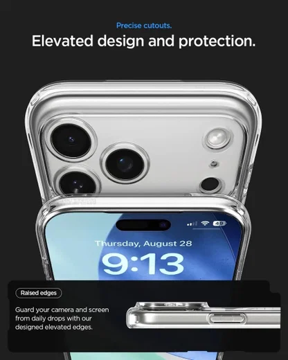 Spigen Ultra Hybrid MagFit iPhone 17 Pro Hoesje MagSafe Zero One Titanium afbeelding 4