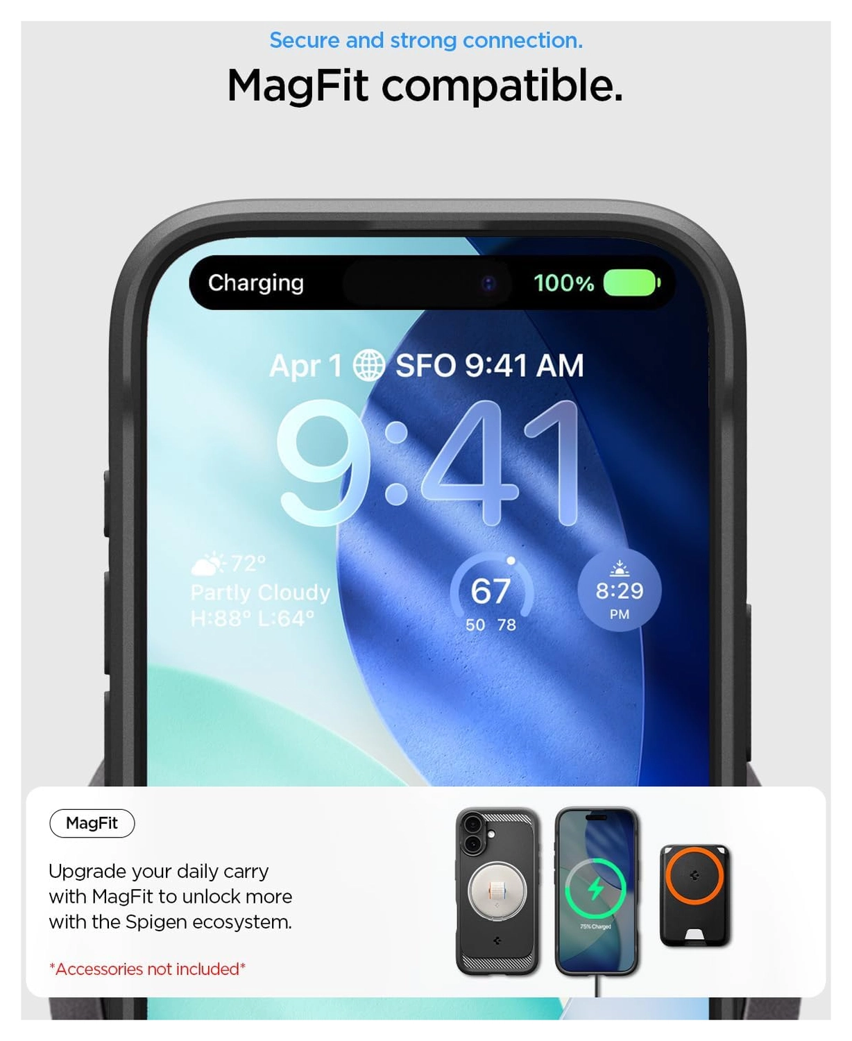 Spigen Rugged Armor MagFit iPhone 17 Hoesje MagSafe Matte Zwart afbeelding 6