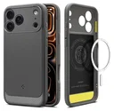 Spigen Rugged Armor MagFit Apple iPhone 17 Pro Hoesje MagSafe Grijs