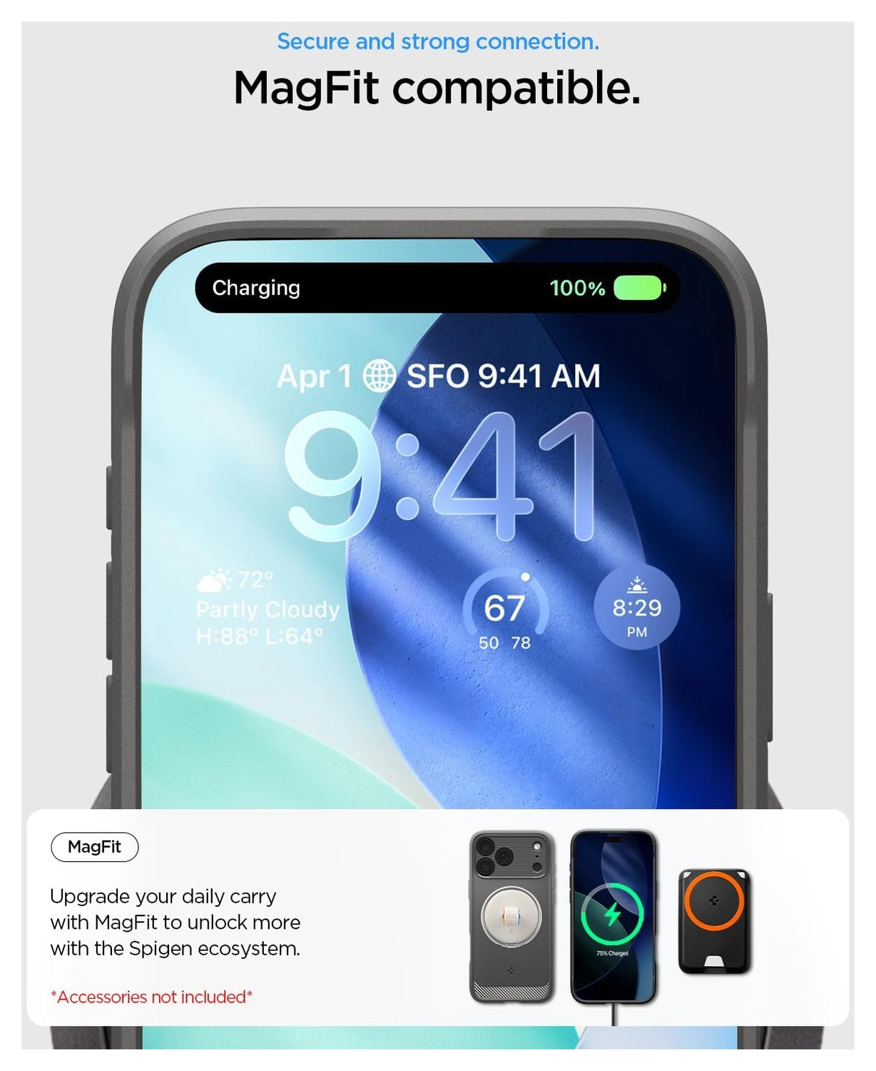 Spigen Rugged Armor MagFit Apple iPhone 17 Pro Hoesje MagSafe Grijs afbeelding 6