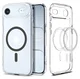 Spigen Ultra Hybrid MagFit iPhone Air Hoesje MagSafe Transparant Graphite