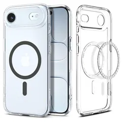 Spigen Ultra Hybrid MagFit iPhone Air Hoesje MagSafe Transparant Graphite afbeelding