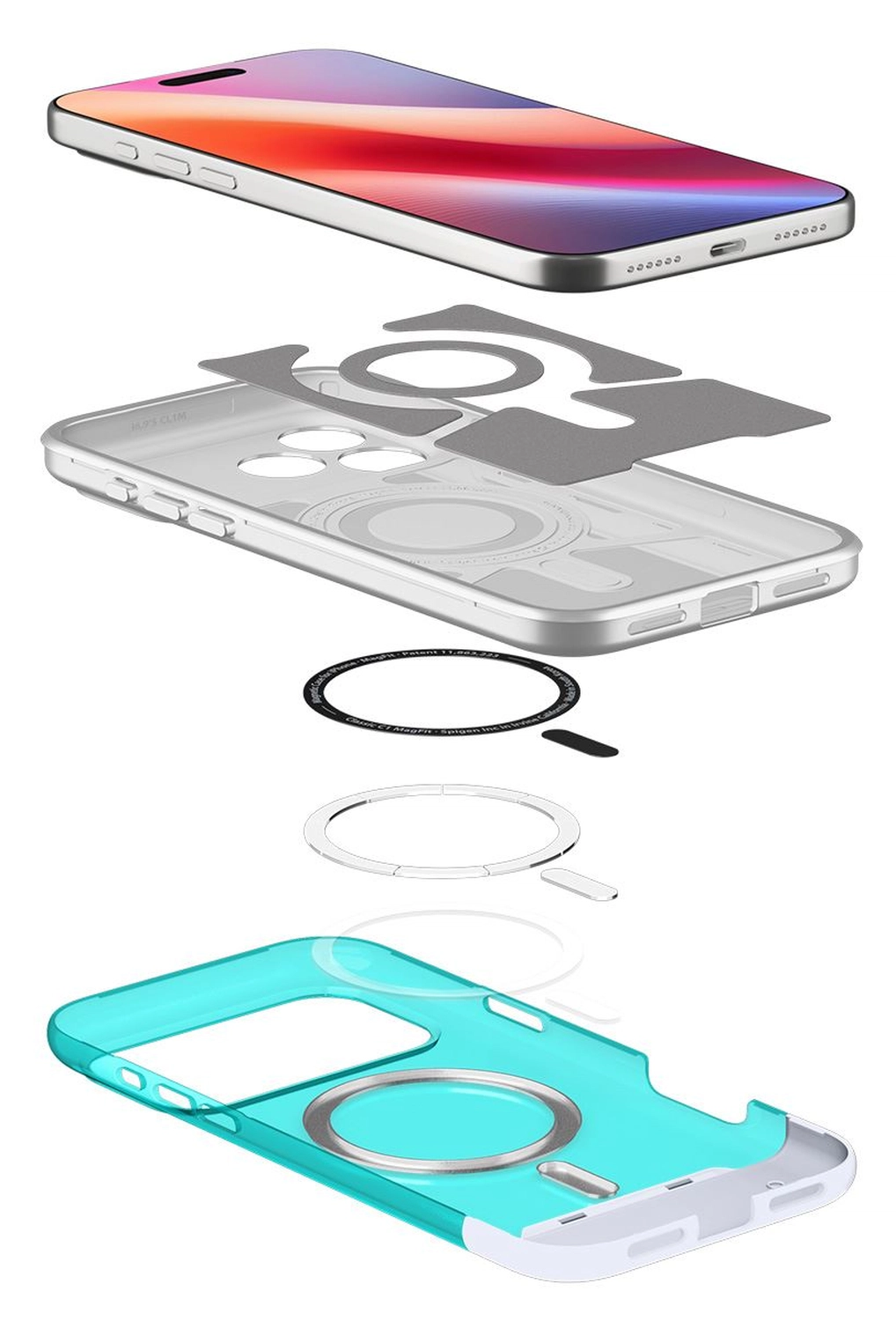 Spigen Classic C1 MagFit iPhone 17 Pro Hoesje MagSafe Blauw afbeelding 15