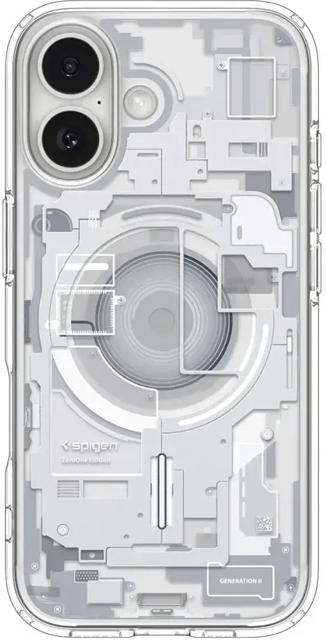 Spigen Ultra Hybrid MagFit Apple iPhone 17 Hoesje MagSafe Zero One Wit afbeelding 2