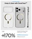 Spigen Ultra Hybrid MagFit iPhone 17 Pro Hoesje MagSafe Transparant Goud afbeelding 4