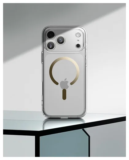 Spigen Ultra Hybrid MagFit iPhone 17 Pro Hoesje MagSafe Transparant Goud afbeelding 7