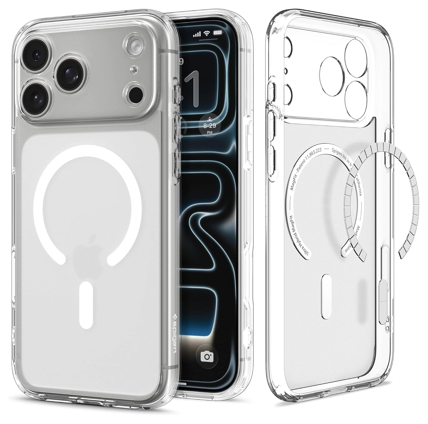 Spigen Ultra Hybrid MagFit iPhone 17 Pro Hoesje MagSafe Wit afbeelding 1