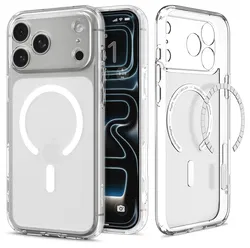 Spigen Ultra Hybrid MagFit iPhone 17 Pro Hoesje MagSafe Wit afbeelding