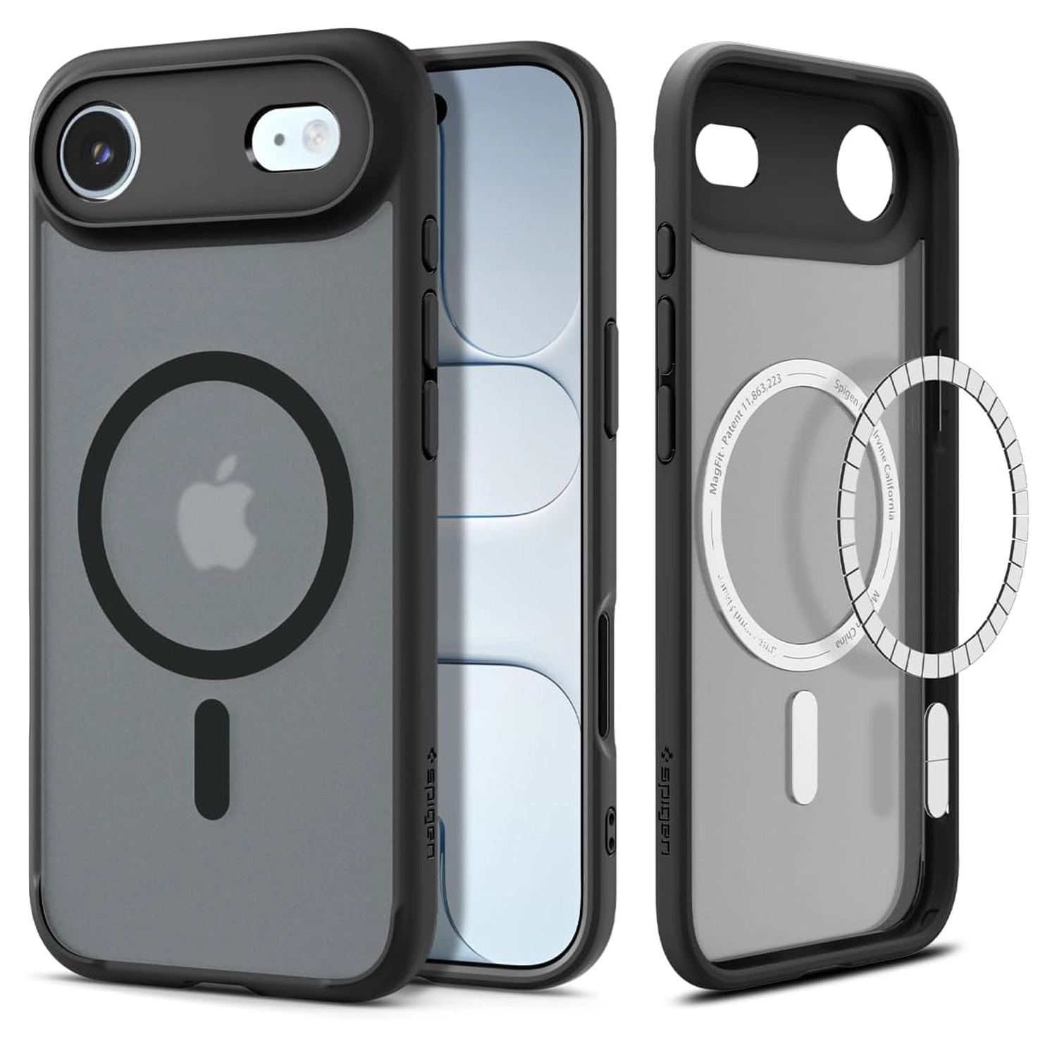 Spigen Ultra Hybrid MagFit iPhone Air Hoesje MagSafe Frost Zwart afbeelding 1