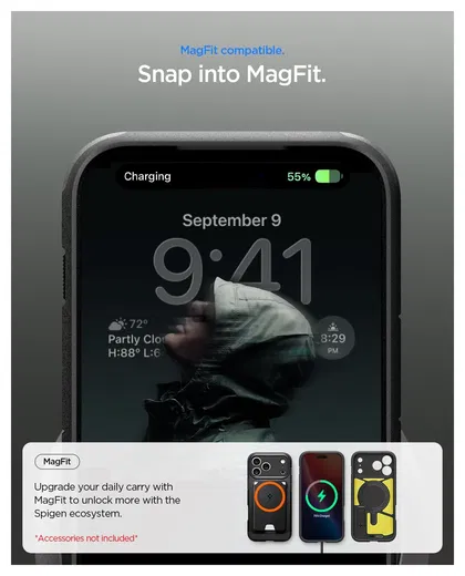 Spigen Tough Armor T iPhone 17 Pro Max Hoesje MagSafe Back Cover Zwart afbeelding 5