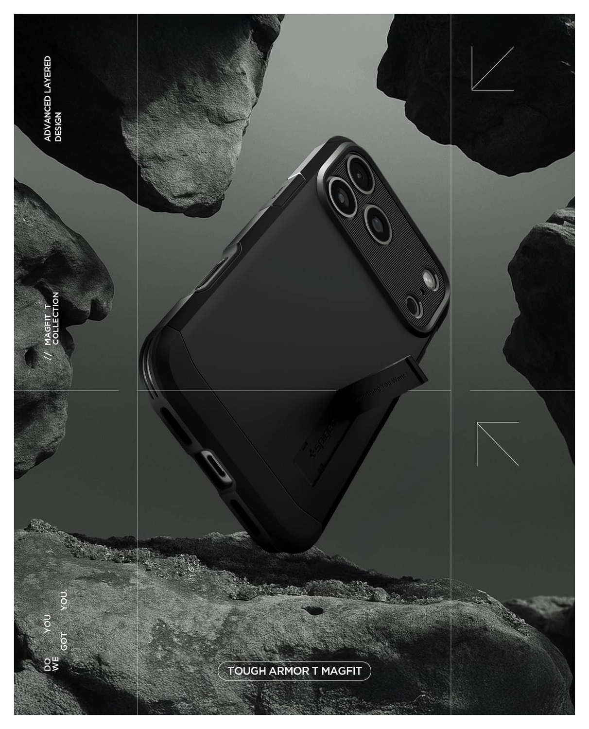 Spigen Tough Armor T iPhone 17 Pro Max Hoesje MagSafe Back Cover Zwart afbeelding 7