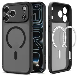 Spigen Ultra Hybrid MagFit iPhone 17 Pro Hoesje MagSafe Frost Zwart afbeelding