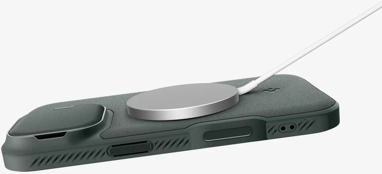 Spigen Optik Armor MagSafe Apple iPhone 17 Hoesje Camera Slider Groen afbeelding 9