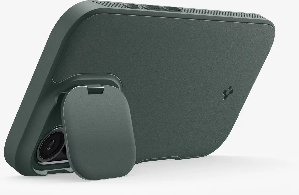 Spigen Optik Armor MagSafe Apple iPhone 17 Hoesje Camera Slider Groen afbeelding 4