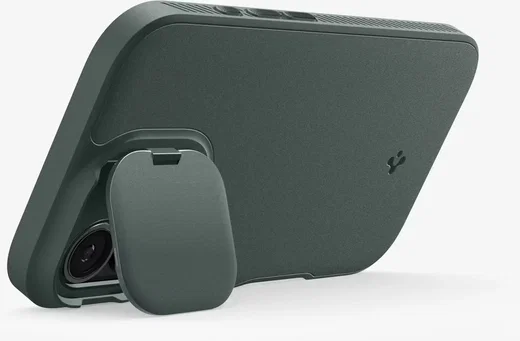 Spigen Optik Armor MagSafe Apple iPhone 17 Hoesje Camera Slider Groen afbeelding 4